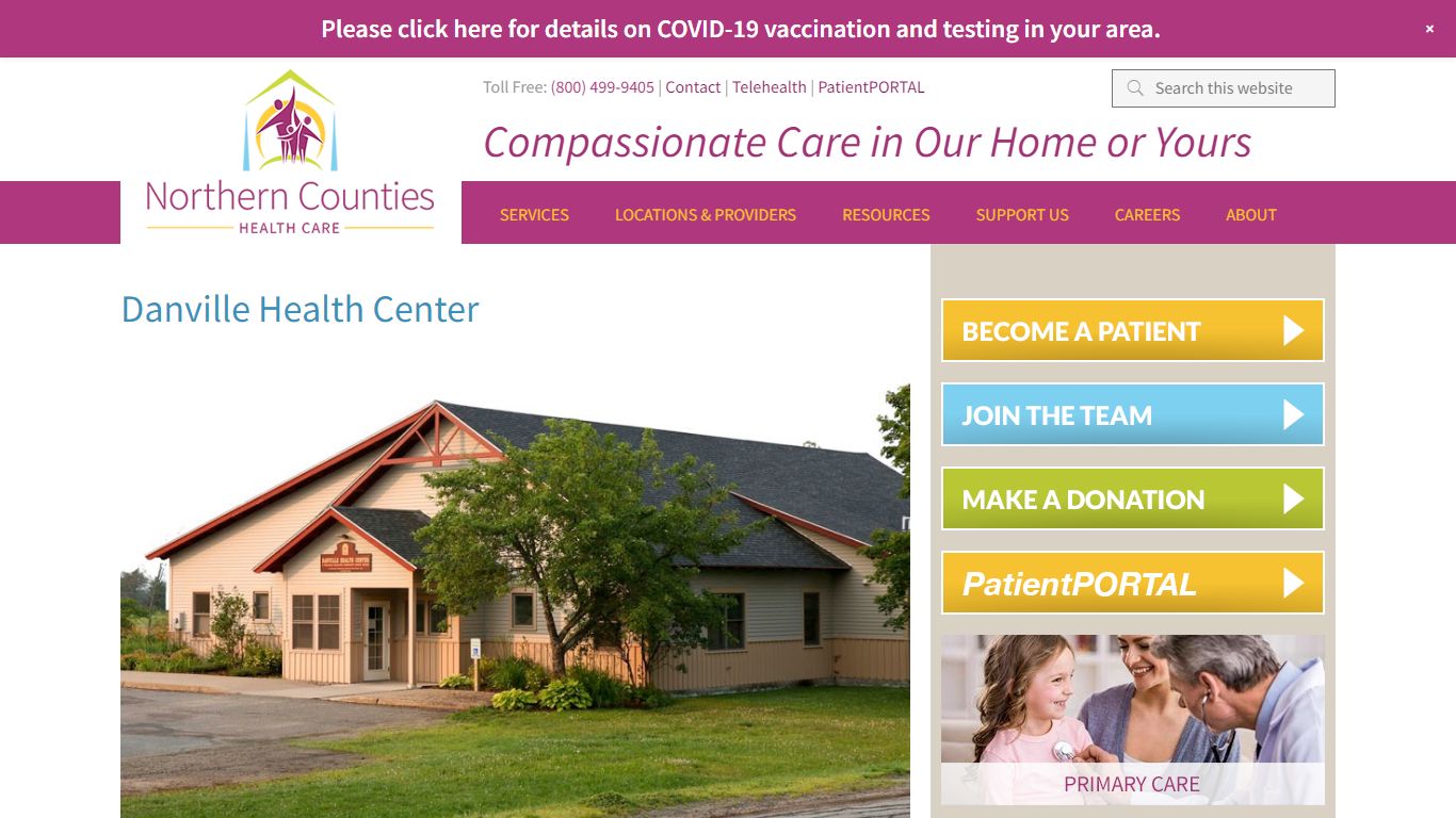 Danville Health Center - NCHC: Northern Counties Health Care